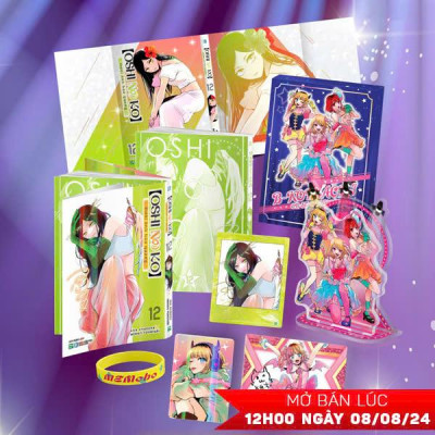 Oshi No Ko - Dưới Ánh Hào Quang - Tập 12 - Bản Sưu Tầm - Tặng Kèm Bìa Đặc Biệt Hai Mặt + Oshi No Card + Card Idol + Vòng Tay Idol + B-Komachi FC Member Card + B-Komachi ON-STAGE Standee