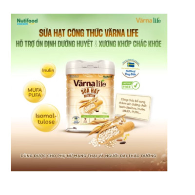Thực phẩm bổ sung sữa hạt công thức Varna Life 800g