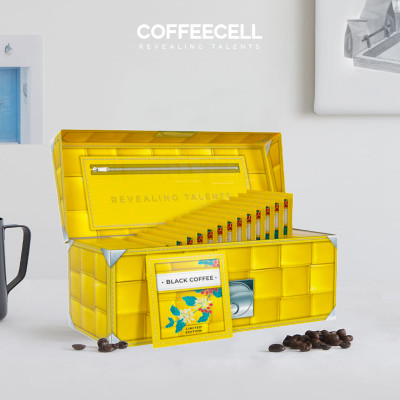 [MUA 1 TẶNG 5] Cà Phê Đen Premium Với Nhân Sâm Trắng Thượng Hạng COFFEECELL (30 gói x 3.5g) - Tăng cường hệ miễn dịch, Giải phóng tiềm năng nhà lãnh đạo - Hàng Chính Hãng