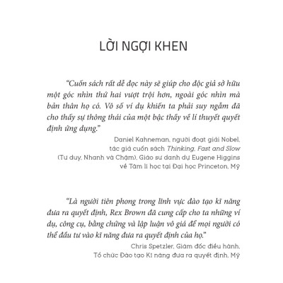 Khoa Học Và Nghệ Thuật Của Việc Ra Quyết Định
