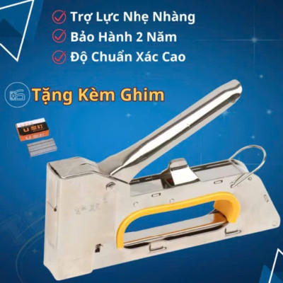 Máy bản đinh ghim cầm tay tặng kèm hộp 200 ghim