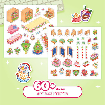 Sách - Bóc Dán 3D - Tiệm Bánh Baby Three