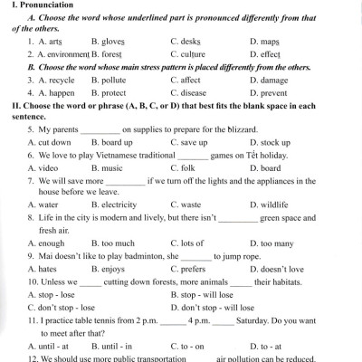 Bài Tập Bổ Trợ Toàn Diện Tiếng Anh 8 - ABB