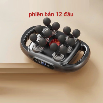 Máy Massage Toàn Thân Cầm Tay 12 Đầu, Máy Mát Xa Đấm Lưng 12 Đầu GDV - Hàng Chính Hãng
