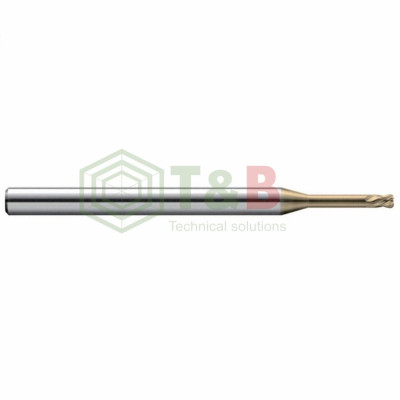 Dao Phay Bo Góc R 4 Me Cổ Dài D4 x R0.1x24x70L Union Tools Model HLRS4040-01-240,Dao phay ngón gia công sau nhiệt