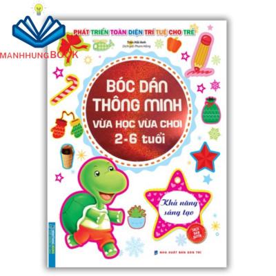 Sách - Combo 2c bóc dán thông minh 2-6 tuổi(phán đoán+sáng tạo+quan sát)