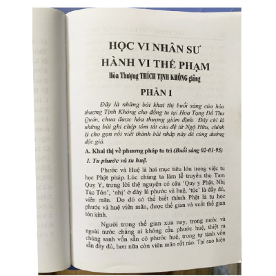 Học Vi Nhân Sư Hành Vi Thế Phạm