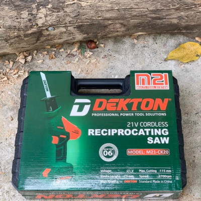MÁY CƯA KIẾM DÙNG PIN 21V 115mm DEKTON M21-CK20 - HÀNG CHÍNH HÃNG