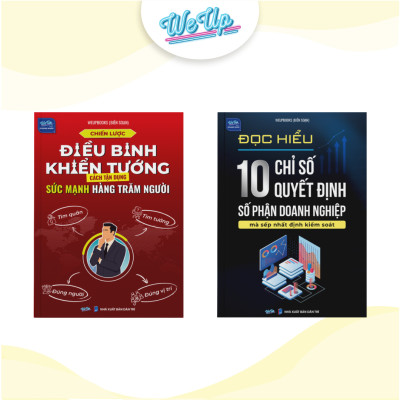 Combo 3 sách: Chiến lược điều binh khiển tướng, 10 chỉ số quyết định số phận, 50 Câu hỏi tuyển dụng (Weupbooks)