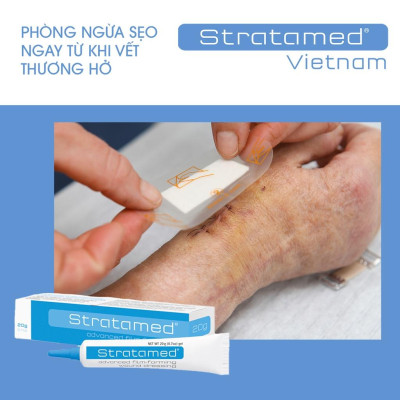Gel Silicon bảo vệ và làm lành vết thương hở Stratamed 10g