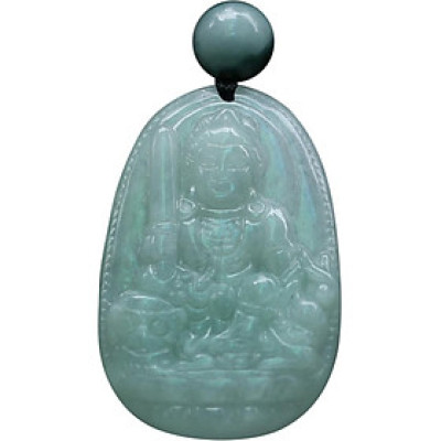 Văn Thù Bồ Tát Đá Cẩm Thạch (Trung : 3 x 2.3 cm) Ngọc Quý Gemstones MD15