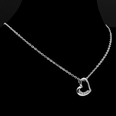 Dây Và Mặt Dây Chuyền Bạc Hiểu Minh DMD324 trái tim bạc ta