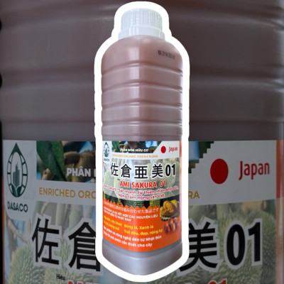 Phân Bón Lỏng Ami Sakura - Amino – Hữu Cơ Cho Cây Ăn Trái: Mập Đọt, Trái Bóng, Trái To, Trái Đều,...