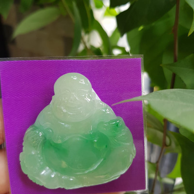 Mặt Dây Chuyền Nam Đẹp Phật Di Lặc Ngồi Cầm Thỏi Vàng Cười tươi 100% đá cẩm thạch tự nhiên Màu trắng bóng cả tượng điểm xanh lý quá đẹp giữa bụng thỏi tiền vàng  Size Ngang 48mm x Cao 48mm x Dầy 9mm mệnh Thủy Mộc đeo may mắn ạ