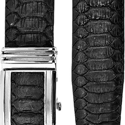 Thắt Lưng Nam Da Trăn VIP Bản Lớn Huy Hoàng HT4332 - Đen