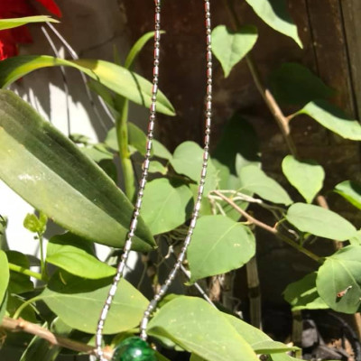 Sợi DÂY CHUYỀN Mặt LU TRÒN ĐÁ cẩm thạch tự nhiên LOẠI BÓNG đẹp  MÀU XANH ĐẬM ĐẸP LẮM Chất liệu đá cẩm thạch tự nhiên loại sịn đẹp   Size hạt 10mm x 12mm đeo lên Cổ đẹp lắm sang Model lắm