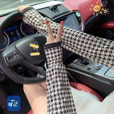 Găng Tay Chống Nắng Nữ Hở Ngón Lụa Lạnh – Chống Tia UV, Mát Lạnh, Phong Cách Hàn Quốc - HÀNG CHÍNH HÃNG MINIIN