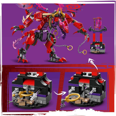LEGO NINJAGO 71832 Đồ Chơi Lắp Ráp Rồng Thần Sức Mạnh Thunderfang (668 chi tiết)