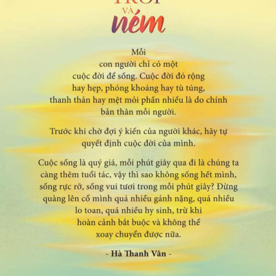 Tôi Cầm Mặt Trời Và Ném