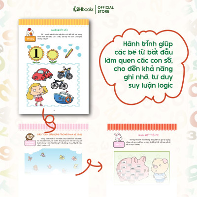 Sách Toán cho bé, Phát triển tiềm năng toán học cho trẻ - Toán học cho trẻ mẫu giáo - Lớp mầm 2 (Tái bản 2021)- 2HBooks