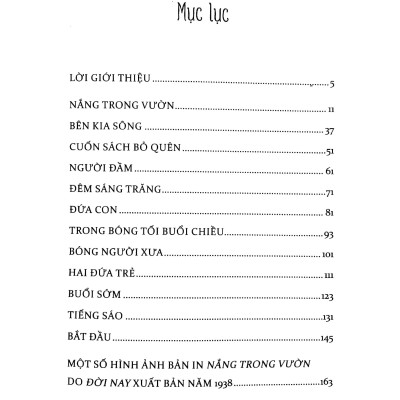 Việt Nam Danh Tác - Nắng Trong Vườn (Tái Bản 2023)