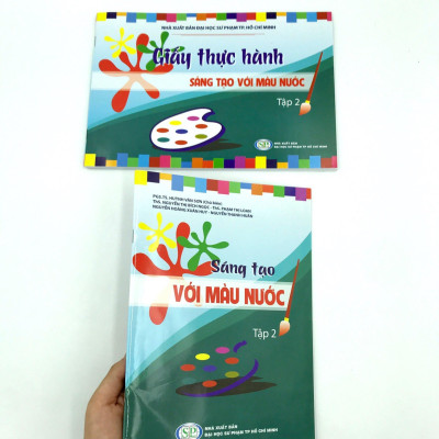 Combo Sáng Tạo Với Màu Nước Và Giấy Thực Hành Sáng Tạo Với Màu Nước (Tập 2)