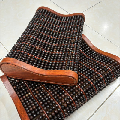 Gối Hạt Gỗ Mun Cao Cấp , Gối Công Thái Học - Kích Thước 36cmx24cmx8/4cm ( Mian. vn )