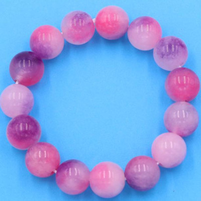 Chuỗi đeo tay - thạch anh hồng tím 13 ly - hợp mệnh Hỏa, mệnh Thổ