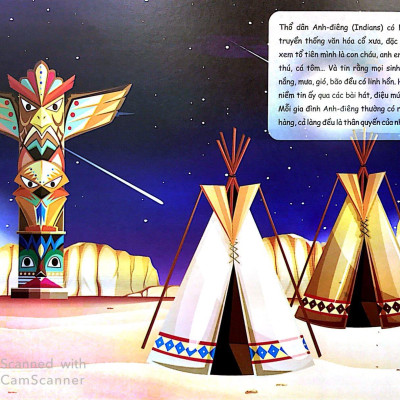 Sticker Khám Phá Thế Giới - Người Mỹ Bản Địa Ở Hoa Kỳ - Native American Indians
