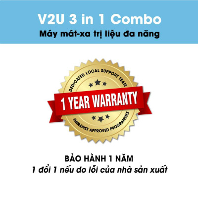 !!!SALE OFF!!! Máy Mát - Xa Trị Liệu Đa Năng ( V2U 3IN1 Combo). Chính hãng V2U Việt Nam