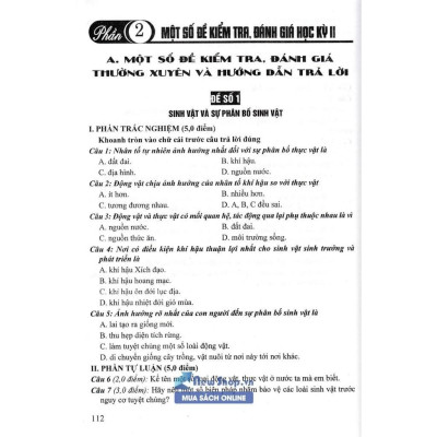 Sách - Đề Kiểm Tra Đánh Giá Địa Lí Lớp 6 - Bám Sát SGK Chân Trời Sáng Tạo & Kết Nối Tri Thức Với Cuộc Sống - Hồng Ân