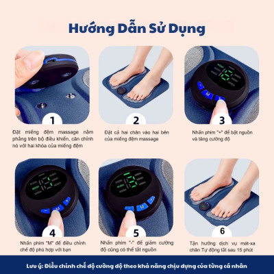 Thảm Massage Chân Xung Điện Kachi MK424 Pin Sạc - Giảm Đau Mỏi, Cải Thiện Tuần Hoàn Máu - hàng chính hãng