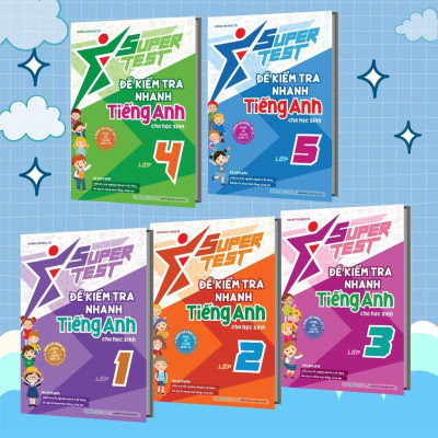 Sách - Super Test - Đề Kiểm Tra Nhanh Tiếng Anh Lớp 1 - Megabook