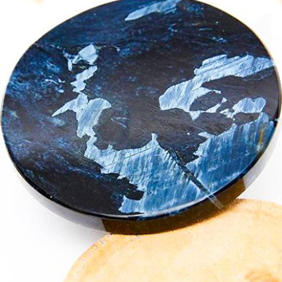 Mặt đá đá pietersite xanh mệnh thủy mộc - Ngọc Qúy Gemstones