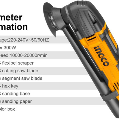 MÁY CẮT RUNG ĐA NĂNG 300W INGCO MF3008 - HÀNG CHÍNH HÃNG