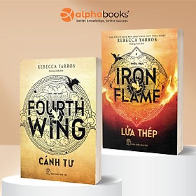 Combo Fourth Wing - Cánh Tư + Iron Flame - Lửa Thép
