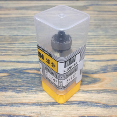 Mũi phay, mũi soi, mũi cắt vát cạnh 45 độ ổ bi 1/4"x5/16" (7.96mm) ARDEN