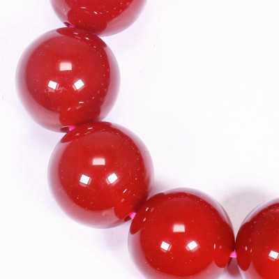 Vòng tay đá mã não đỏ size hạt 20mm mệnh hỏa, thổ - Ngọc Quý Gemstones