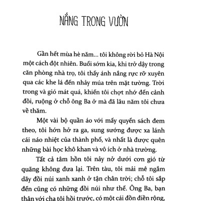 Việt Nam Danh Tác - Nắng Trong Vườn (Tái Bản 2023)