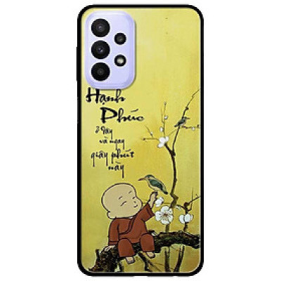 Ốp lưng dành cho Samsung A23 4G - A53 5G - A73 mẫu Hạnh Phúc Chú Tiểu Hoa Trắng