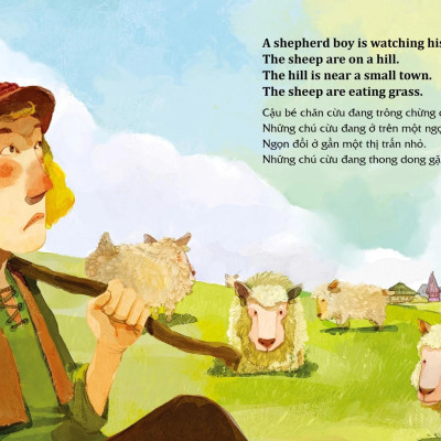 Sách Học Tiếng Anh Qua Truyện Ngụ Ngôn - Cậu Bé Chăn Cừu