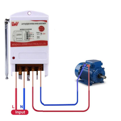 Bộ Điều Khiển Từ Xa 3000W 220V Khoảng Cách 1–5KM– Dùng Cho Máy Bơm, Đèn, Thiết Bị Công Suất Cao