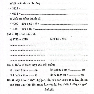 100 Đề Kiểm Tra Định Kỳ Toán 3 - Tập Hai (Biên Soạn Theo Chương Trình Giáo Dục Phổ Thông Mới)