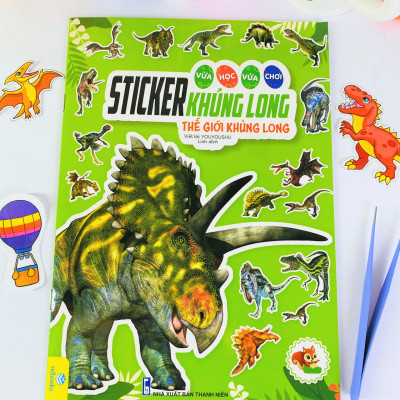 Sách - Trọn bộ 8 cuốn Sticker Khủng Long - Vừa Học Vừa Chơi - ndbooks