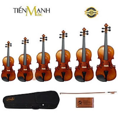Đàn Violin Omebo RV205 Size 4/4, 3/4, 1/2, 1/4, 1/8, 1/10, 1/16 - Vĩ Cầm RV-205 Violon Hàng Chính Hãng