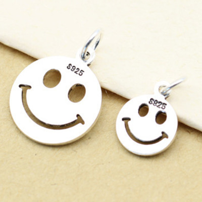 Combo 2 charm bạc hình mặt cười treo - Ngọc Quý Gemstones