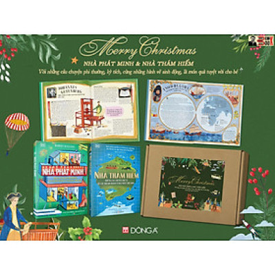 (Bìa cứng, in màu) - Combo 2 cuốn NHÀ PHÁT MINH VÀ NHÀ THÁM HIỂM - Những câu chuyện phi thường về các phát minh tài tình nhất thế giới  và những câu chuyện thú vị về các nhà du hành vĩ đại nhất thế giới – Đông A –NXB Dân Trí