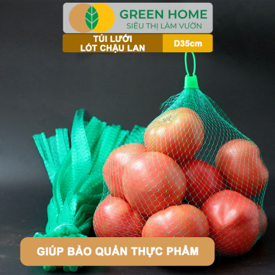 Bộ 10 Lưới Lót Chậu Lan GreenHome, D35cm, Lót Đáy Chậu, Ngăn Rơi Vãi Giá Thể, Phân Bón, Độ Bền Cao, Dễ Sử Dụng