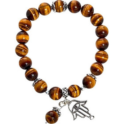 Vòng Thạch Anh Mắt Hổ Phối Charm Bạc
 Ngọc Quý Gemstones VT10