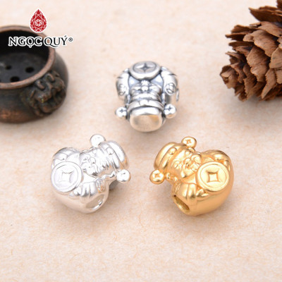 Charm bạc ông thần tài - Ngọc Quý Gemstones